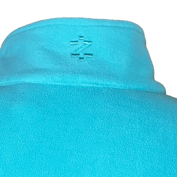IZOD Women’s 1/4 Zip Aqua Polar Fleece Top Size Medium EUC - Picture 6 of 12